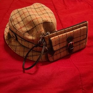 Coach Wool Wristlet and Bucket Hat